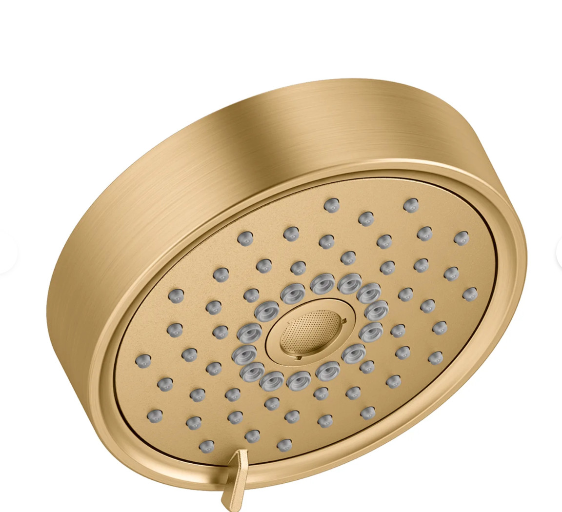 Kohler 22170-BGD Purist 2.5 GPM Multi Function Shower Head-Moderne Brushed Gold