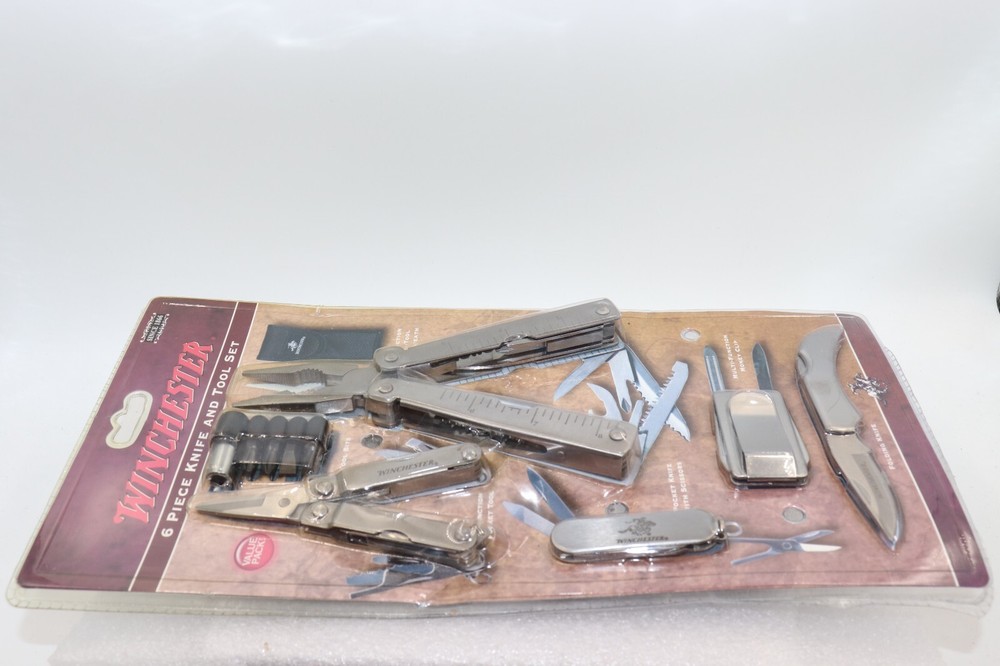 Winchester 6 Piece Knife & Tool Set Bits, Multi-Tools, Pocket Knives