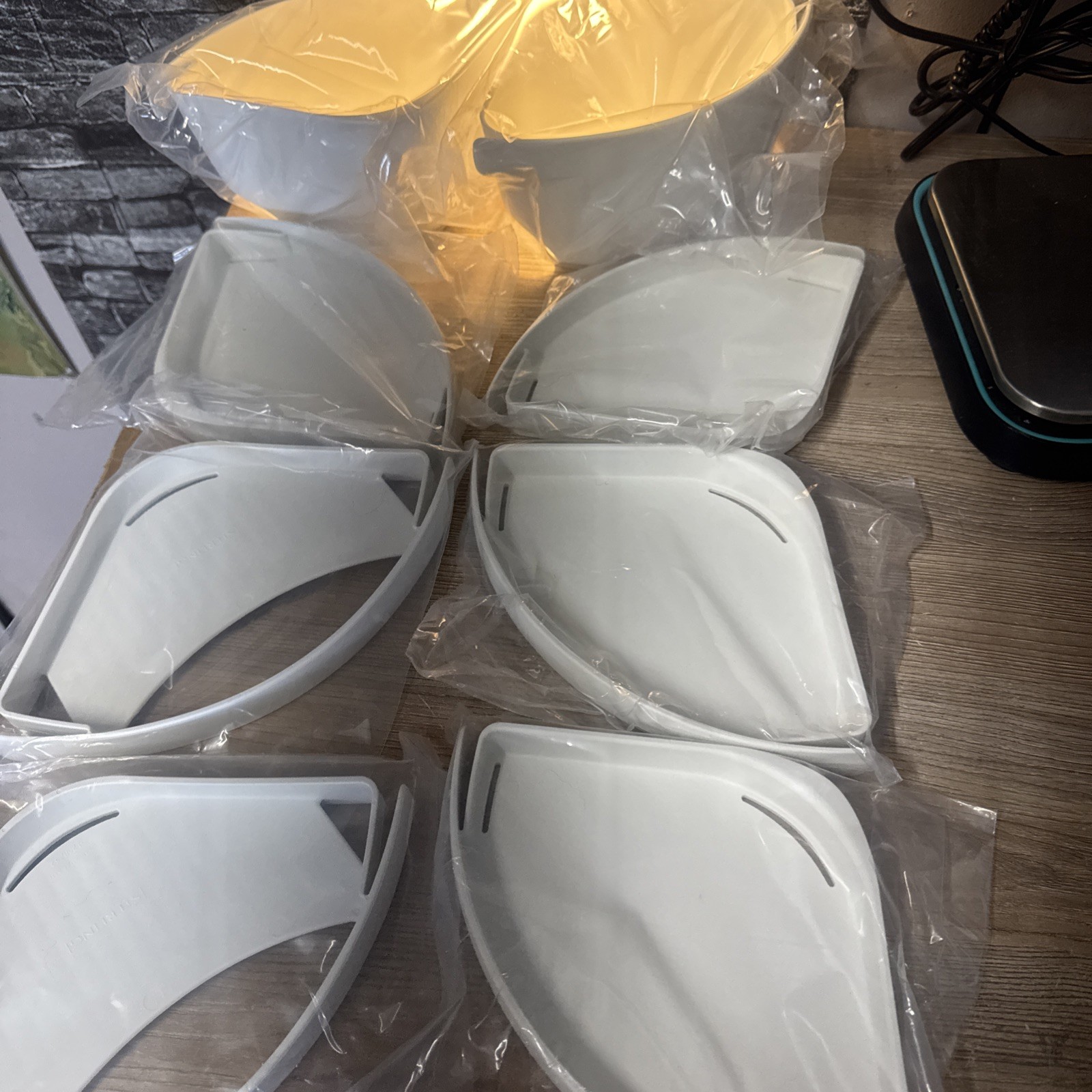 Sterling 8-Piece Accessory White Wall Mounted Shower Caddy Kit 1275028-0 8 Piece