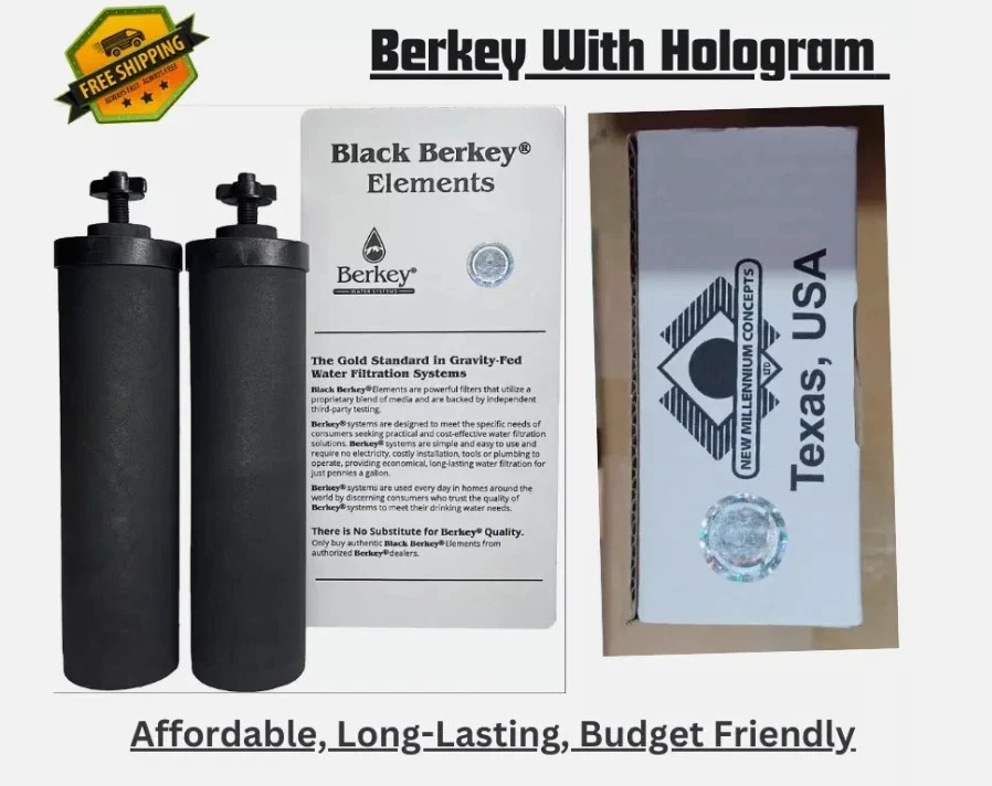 Berkey BB9-2 Authentic Black Purification Elements Water Filter Replacement New