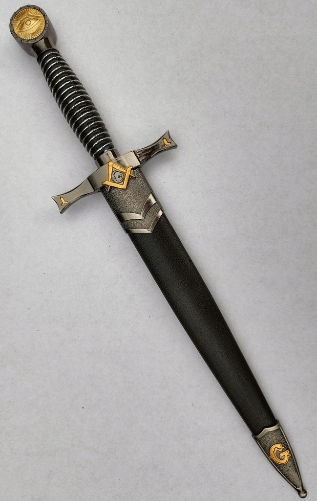 Masonic Decorative Dagger Symbolic Masonerry Collector’s Piece Blade Handle Gift