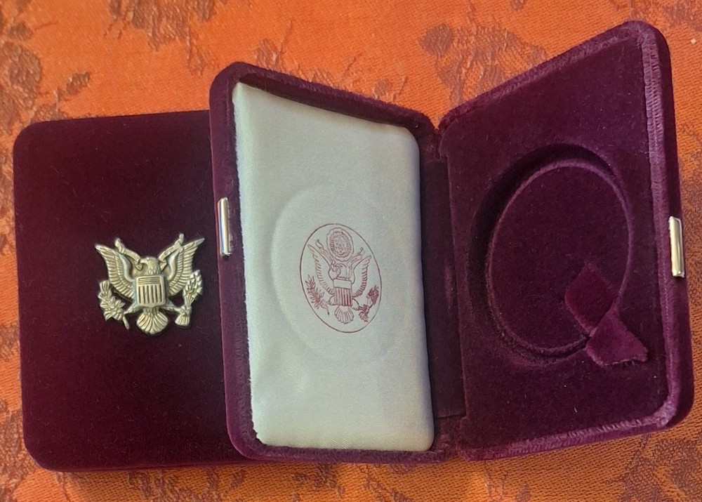 American Silver  Eagle 2 Purple Velvet Clamshells