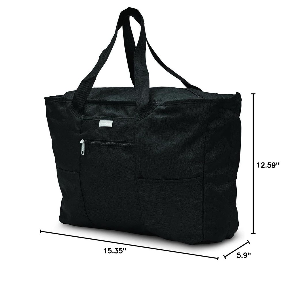 Samsonite Foldaway Packable Tote Sling Bag One Size Black