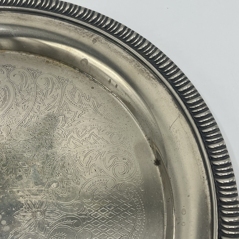 Vintage Unsigned Silver-Plated Mini Tea Set w/ Tray