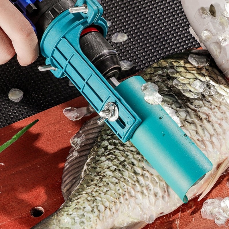 Professional Fish Scale Drill Adapter Adjustable Mounting System Scale Scrapers