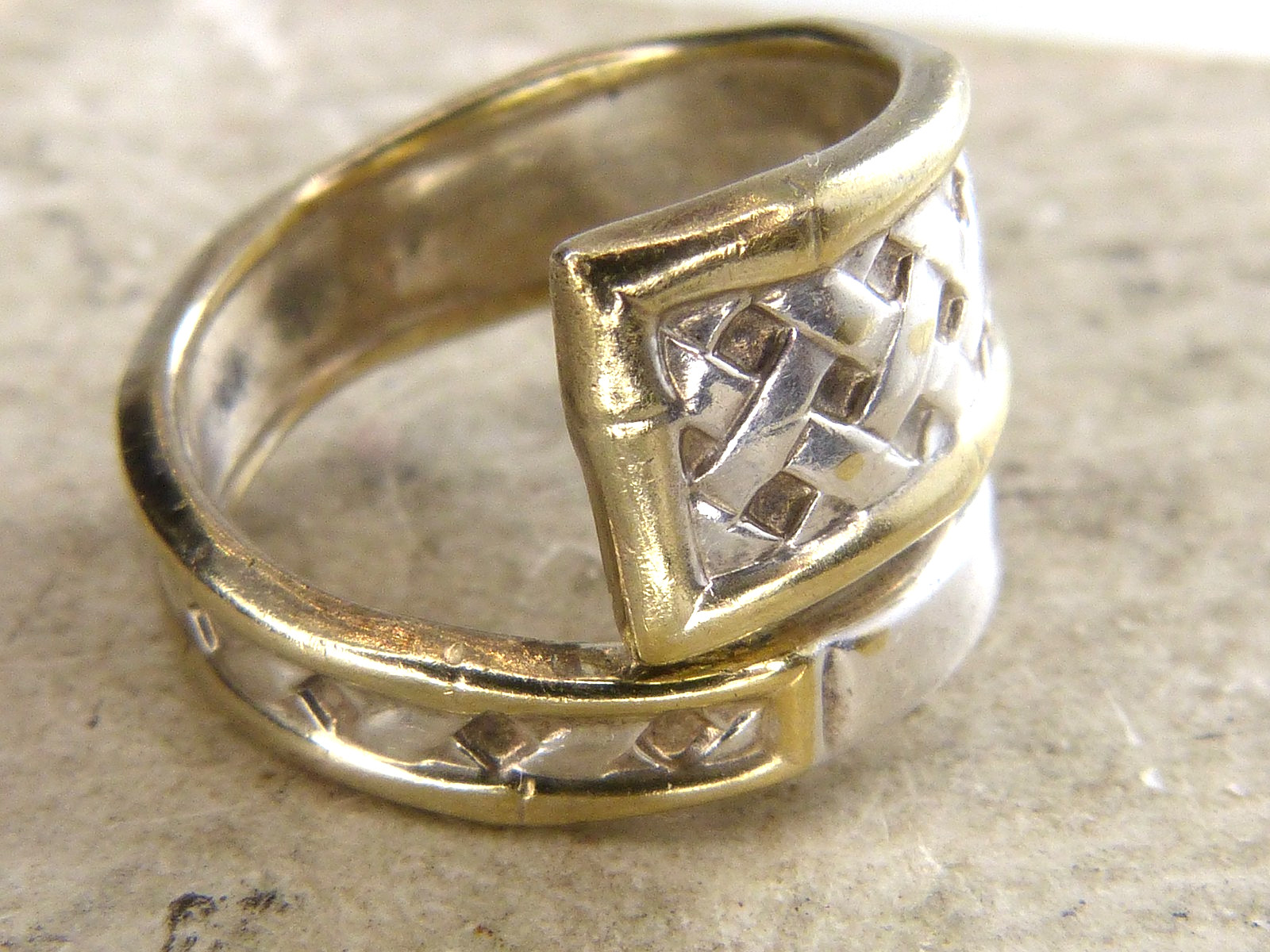 Vintage International Silver Golden Tradewinds Sterling Silver Spoon Ring