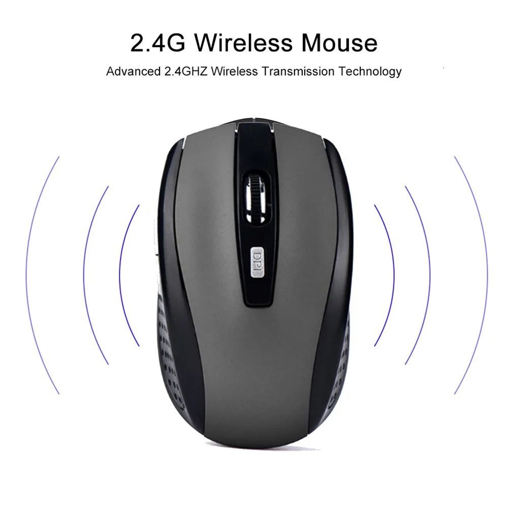 Wireless Optical Mouse Mice 2.4GHz USB Receiver For Laptop PC Computer DPI