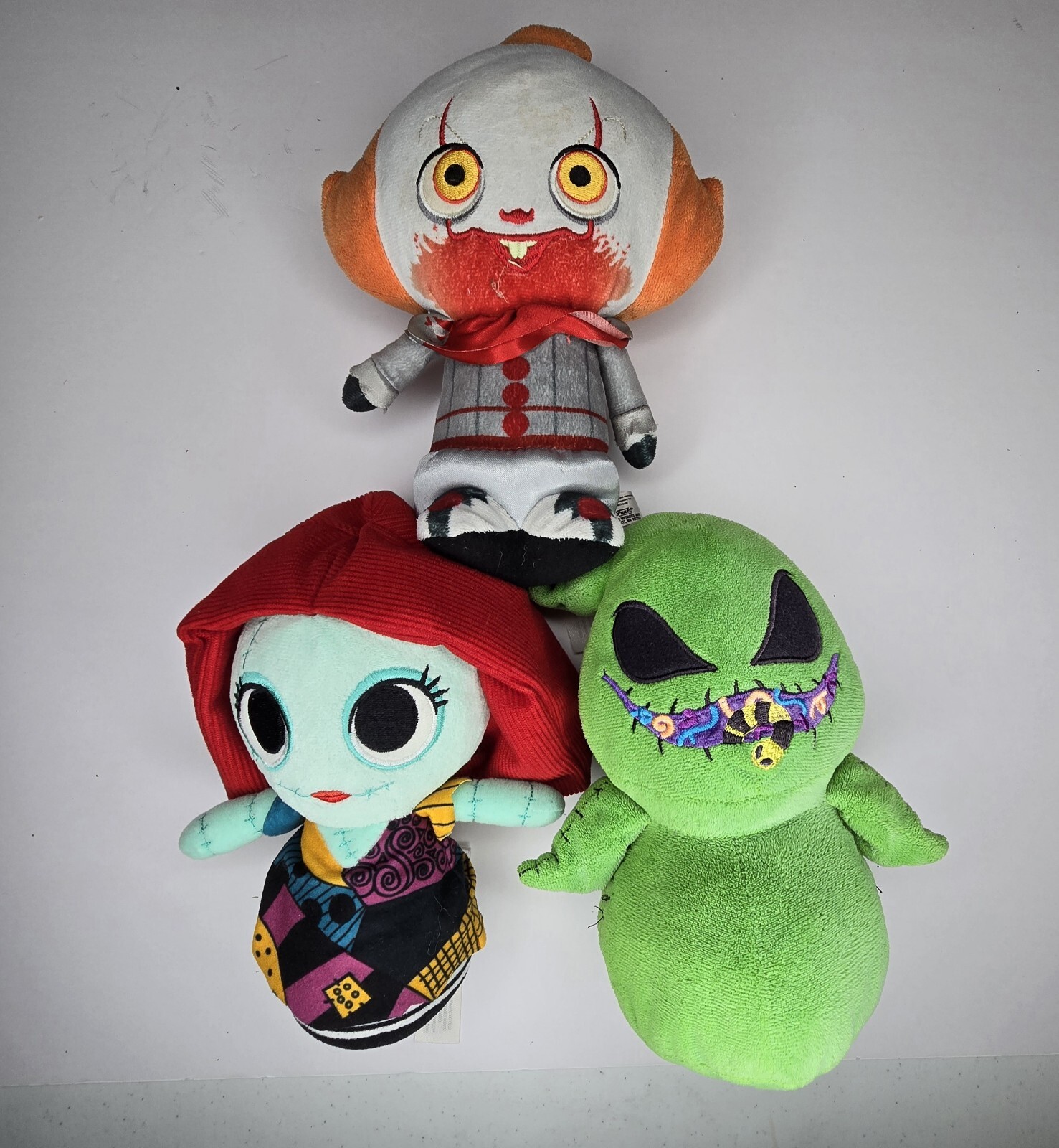 Funko It & Nightmare Before Christmas Lot Of 3 Oogie Boogie Sally 8" Plushies