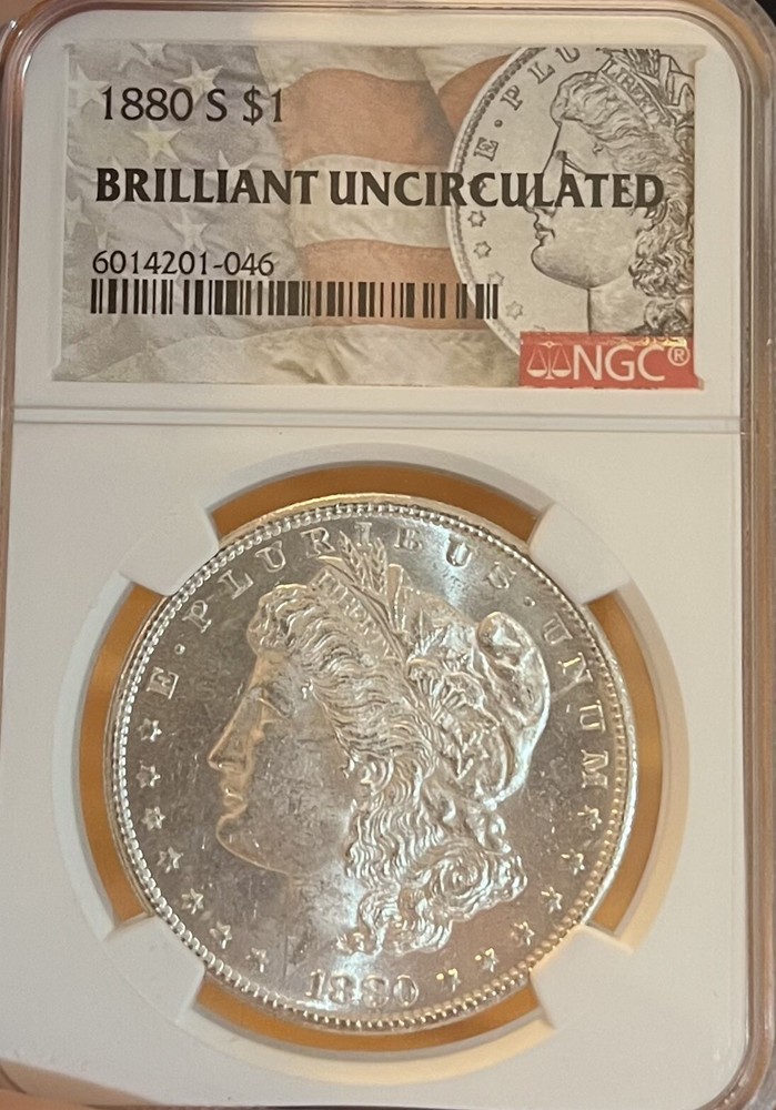 1880-S NGC Choice Uncirculated Morgan Silver Dollar