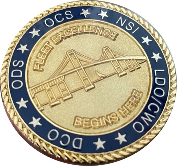 OFFICER TRAINING COMMAND ~ NEWPORT ~ LDO/CWO ~ OCS ~ ODS ~ 1.75" 