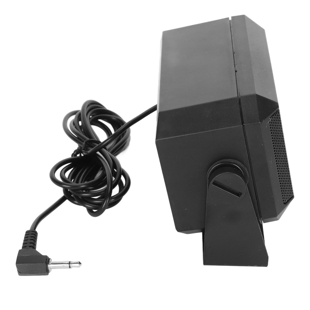 Professional Rectangular 3.5mm Plug 5W CB External Speaker For Car Radio New