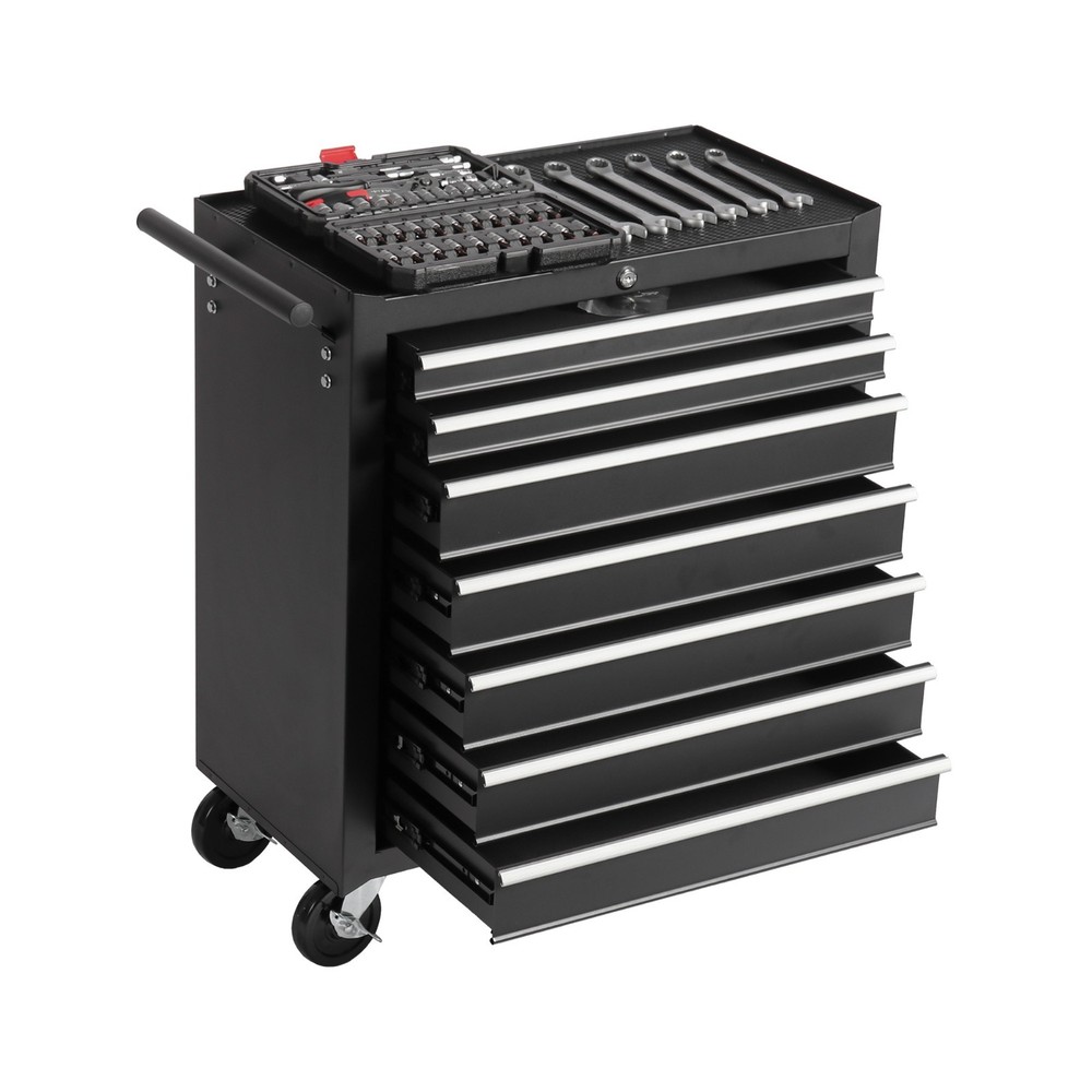 HYCHIKA Rolling Tool Chest with 7-Drawer Tool Box with Wheels Multifunctional To