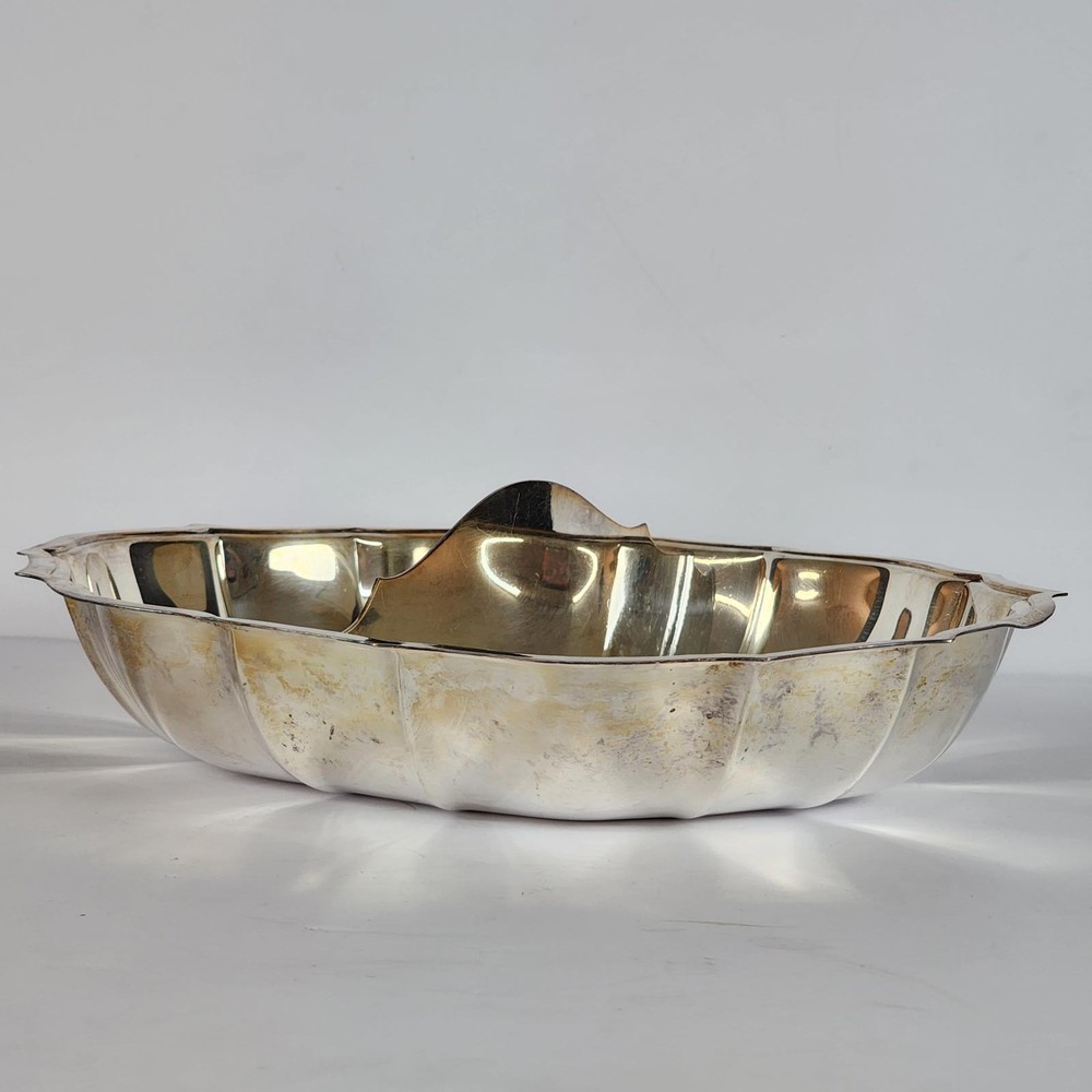 Vintage Silver Plated "Chippendale" Divided & Covered Vegetable Platter