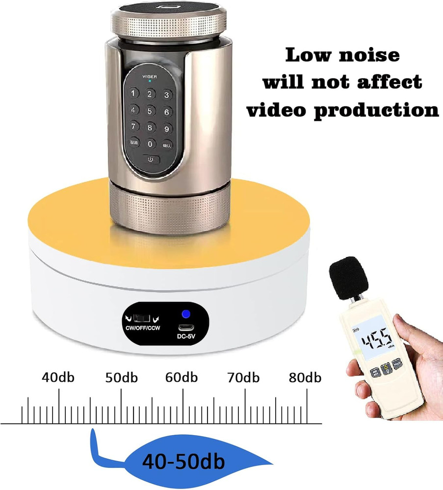 Electric Rotating Display Stand 360°Automatic Mute Photography Rotating Turntabl