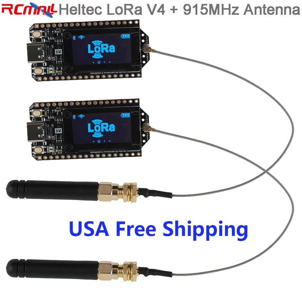 Heltec ESP32 LoRa 32 V4 Board + LoRa32 Antenna 915MHz for Meshtastic LoRaWAN USA
