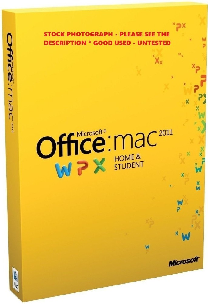 Microsoft Office / Mac 2011 Home & Student WPX w/ Product Key - UNTESTED