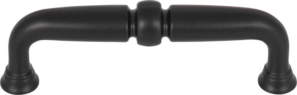 Top Knobs TK1021BLK Henderson Pull 3 3/4" (c-c) Flat Black