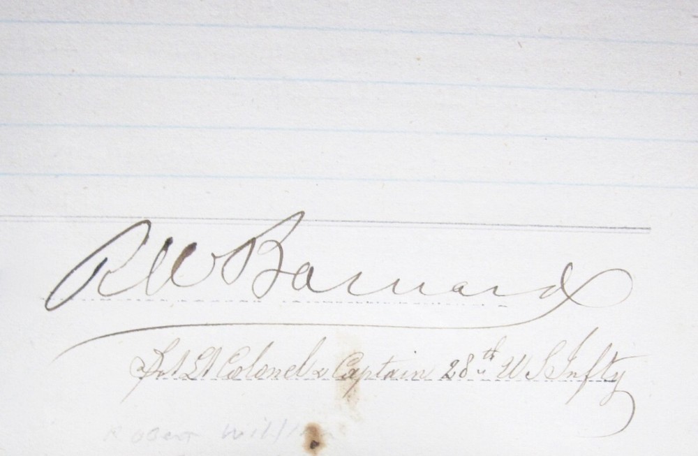 Ordnance & Ordnance Stores Returns - 28th U.S. Inf. 1868