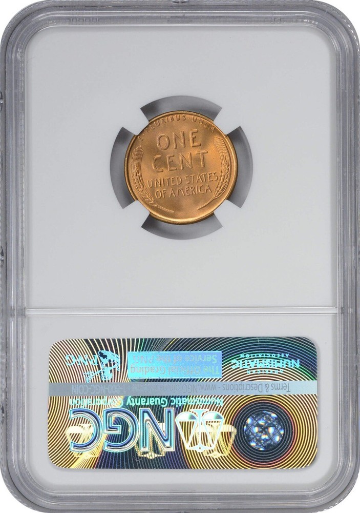 1942-S Lincoln Cent MS67RD NGC
