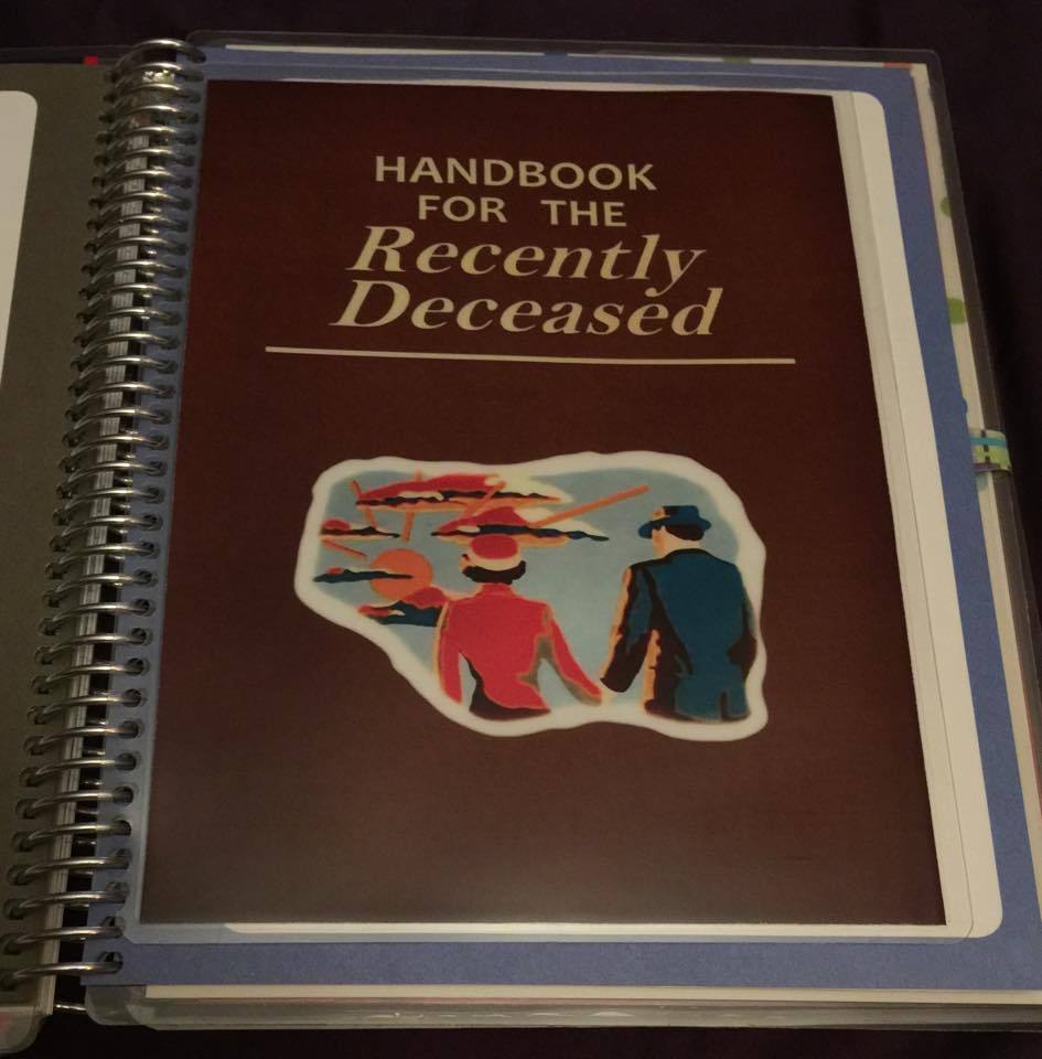 *Recently Deceased* Beetlejuice 2 Sided DASHBOARD 4 use w/ Erin Condren Planner~