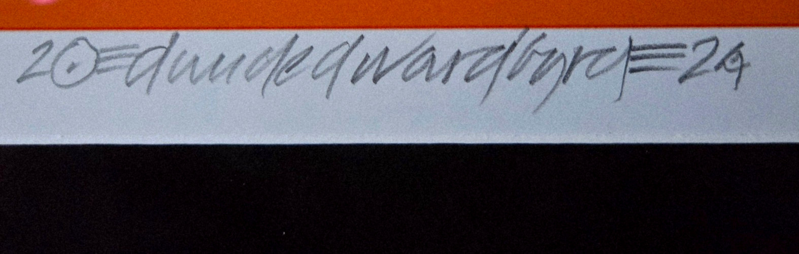 MINT & Hand SIGNED 1968 Hendrix David Byrd Artist Edition FE 7 AOR 2.90 Poster