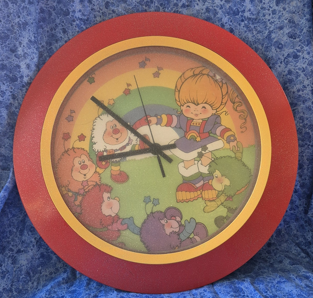 Rainbow Brite OOAK Wall Clock