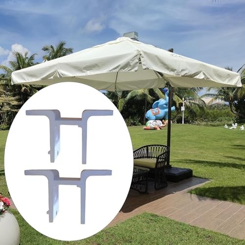 2X Retractable Awning Wall Mounting Brackets Support, White