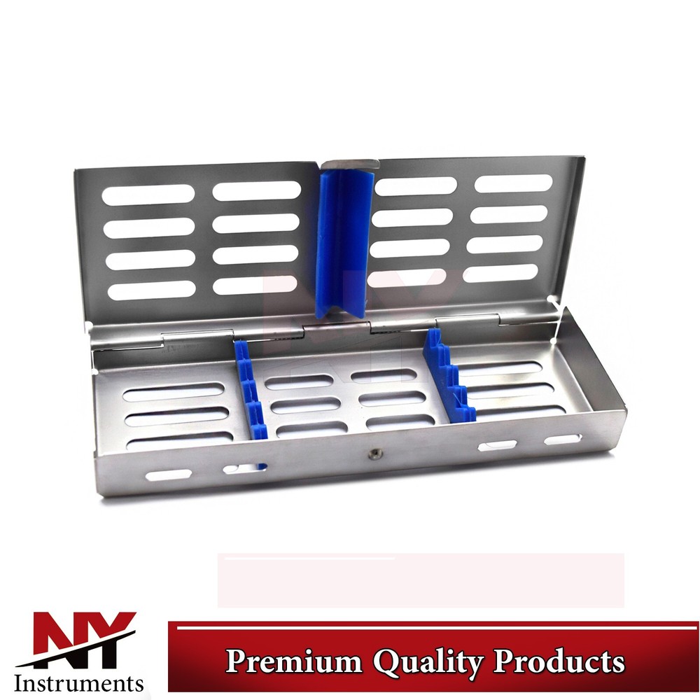 Autoclave Cassette Sterilization Rack Tray Box Dental Lab Instruments