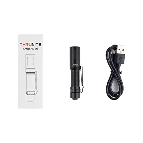 ThruNite EDC Flashlight Archer Mini, 405 Lumens Tail Switch LED Flashlight,