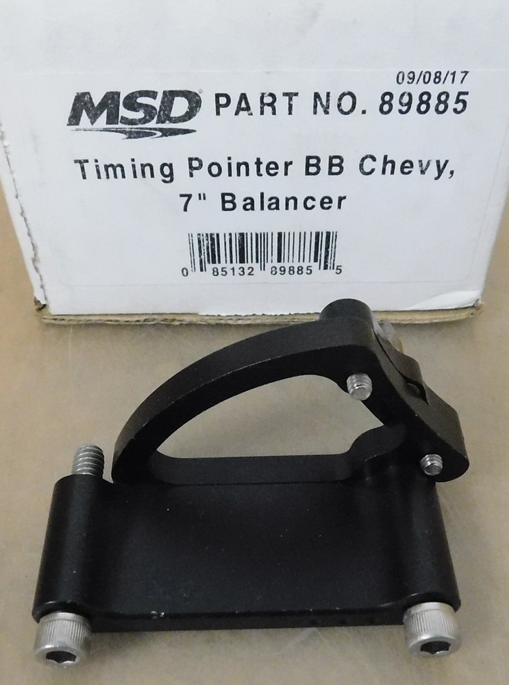 MSD 89885 Harmonic Balancer Timing Pointer, Black, Aluminum, 7" Dia