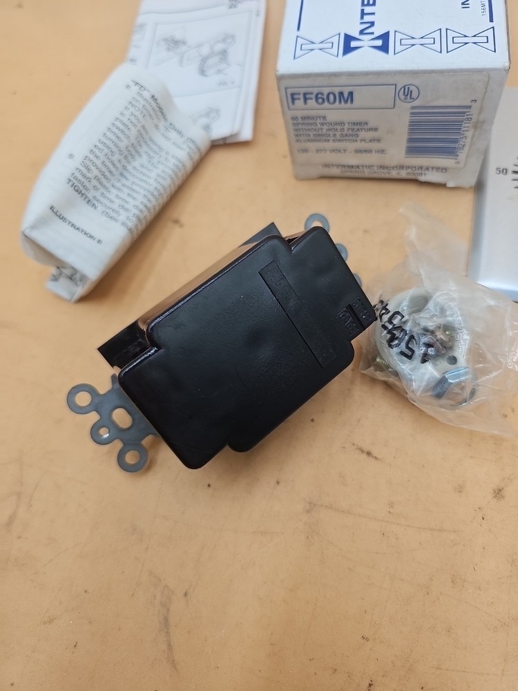 Intermatic FF60M 125-277VAC 50/60Hz 60 Min Max Spring Wound Timer