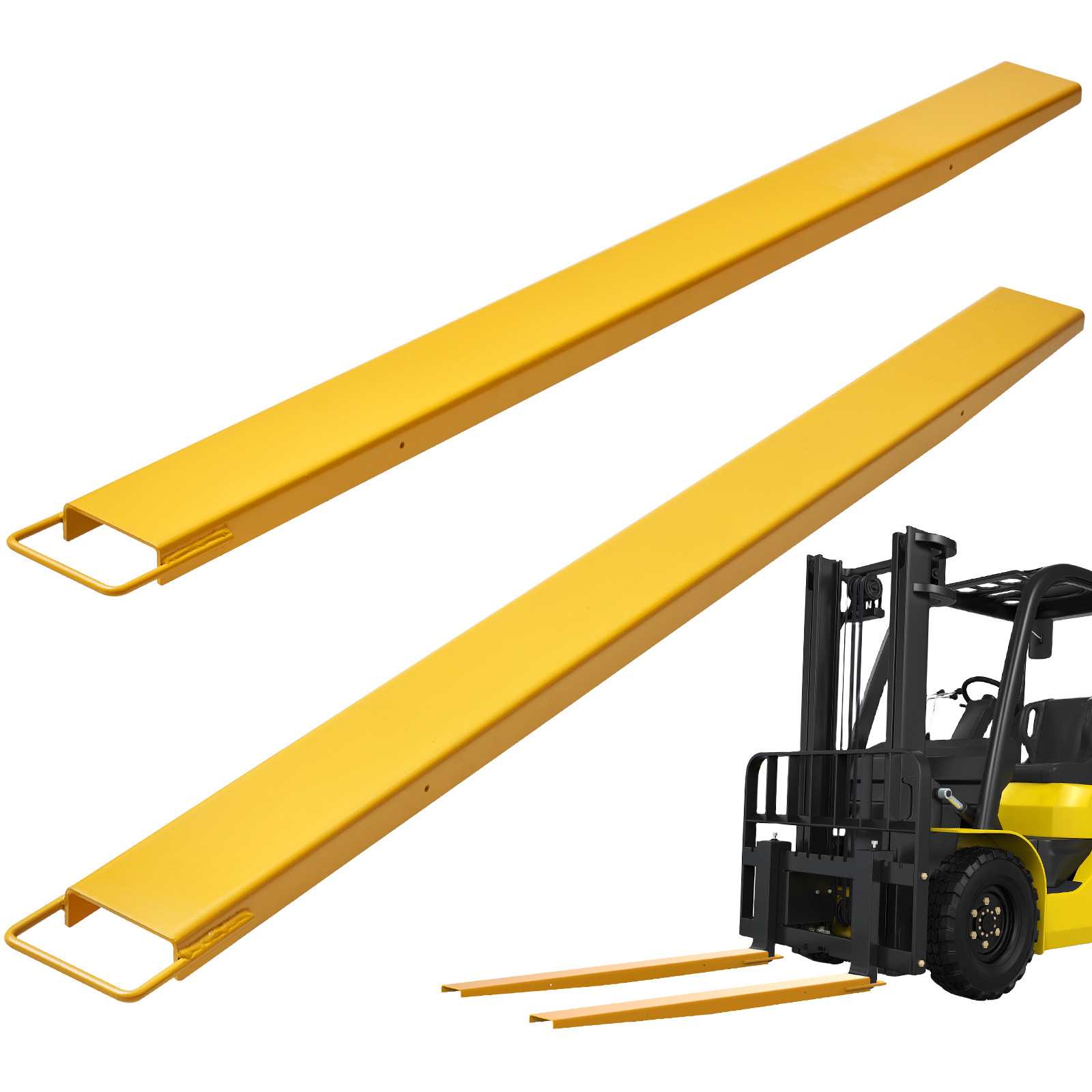 Uimoso Pallet Fork Extensions Forklift Extensions 84" x 4.5" Heavy Duty Steel