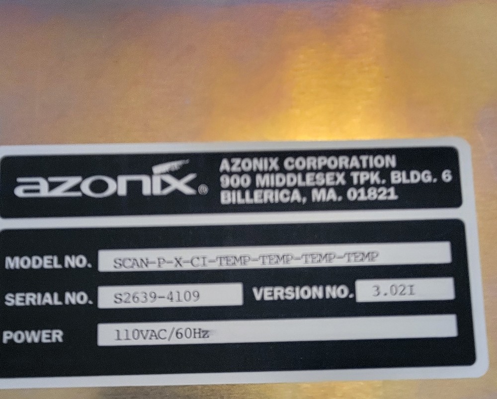 Azonix ScannerPlus Digital Multi-Channel Temperature Scanner SCAN-P-X-CI (ST02)