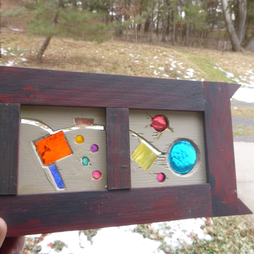 Stained glass panel