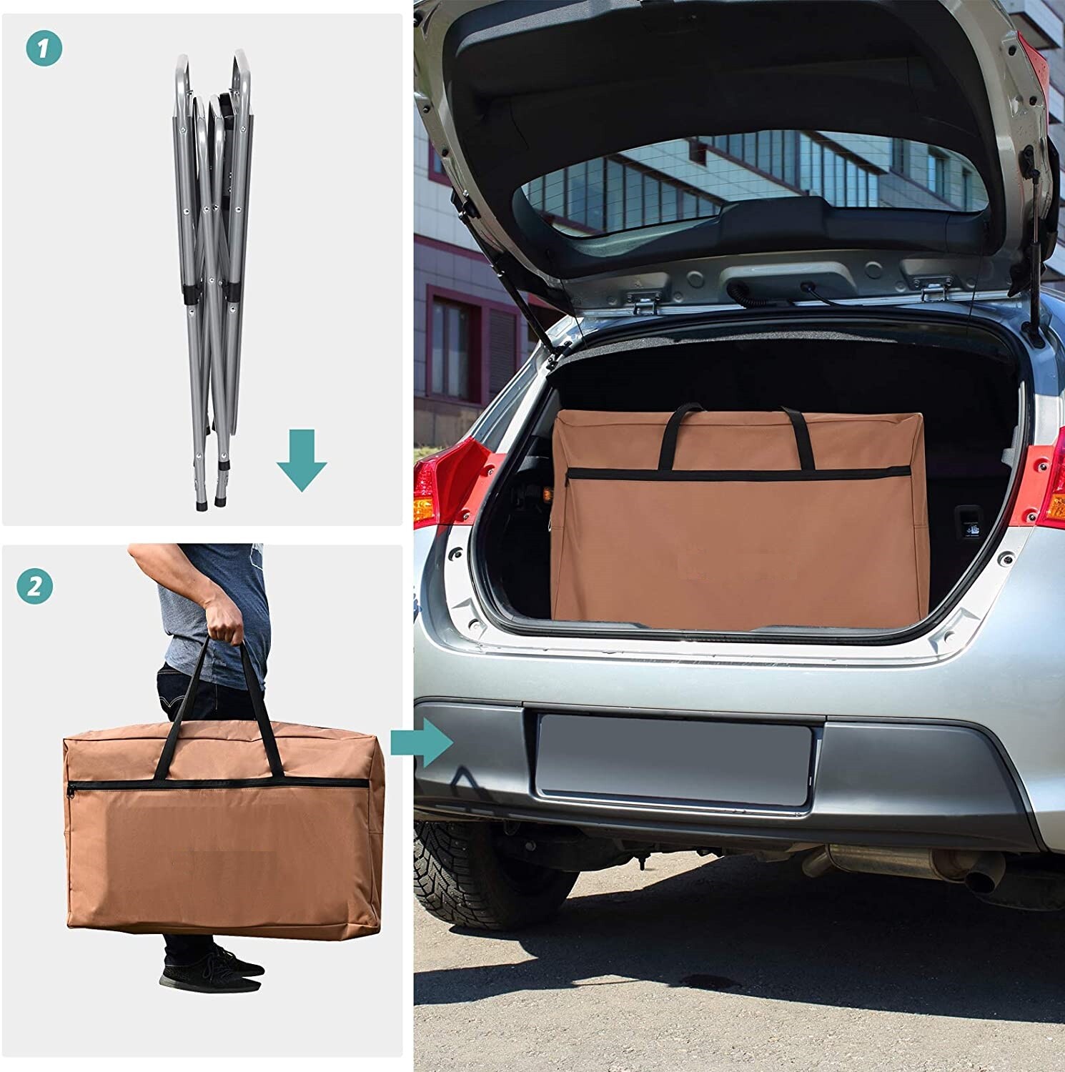 Outdoor Kitchen Foldable Grilling Stand Portable Camping Grill Table BBQ Table