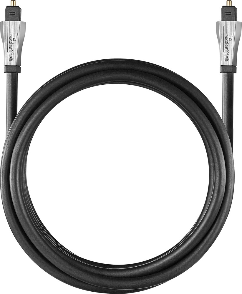 Rocketfish- 8' Toslink Optical Audio Cable - Black