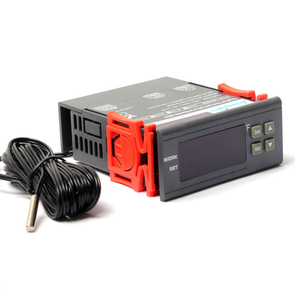 10A 110V Digital Temperature Controller Temp Sensor Thermostat Control Relay