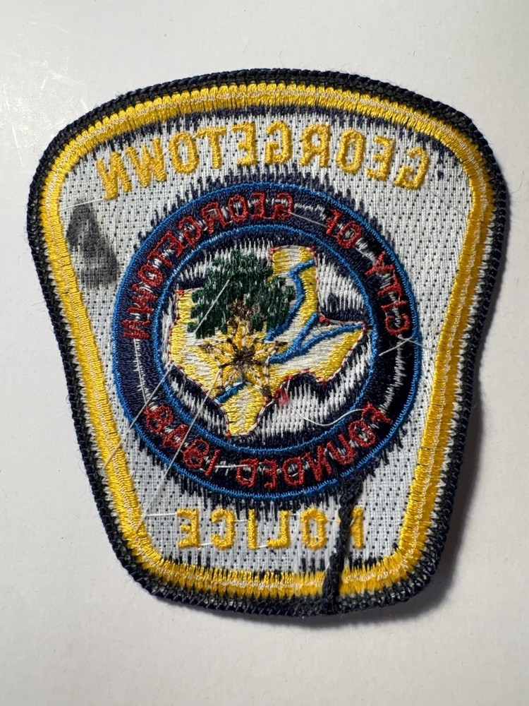 Georgetown Texas Police Patch ~ Approx 3” Tall