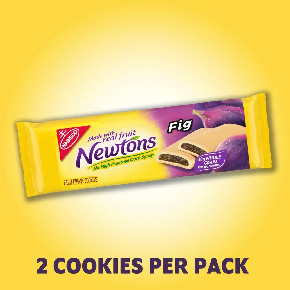 Newtons Fig Bars, Soft Fruit Chewy Cookies, 10 Snack Packs (2 Cookies Per Pack)