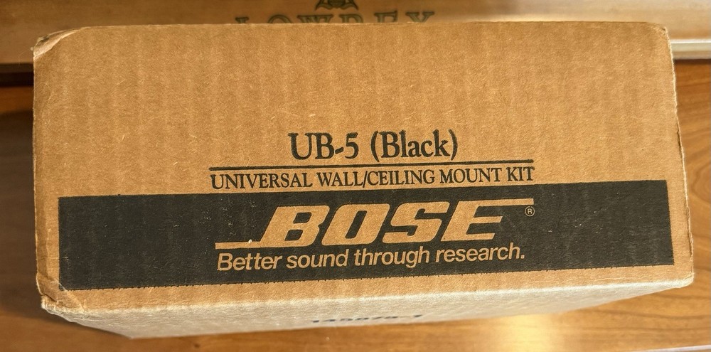1 Pair Bose Universal Speaker Wall/Ceiling Mount Kit UB-5 Black New In Open Box