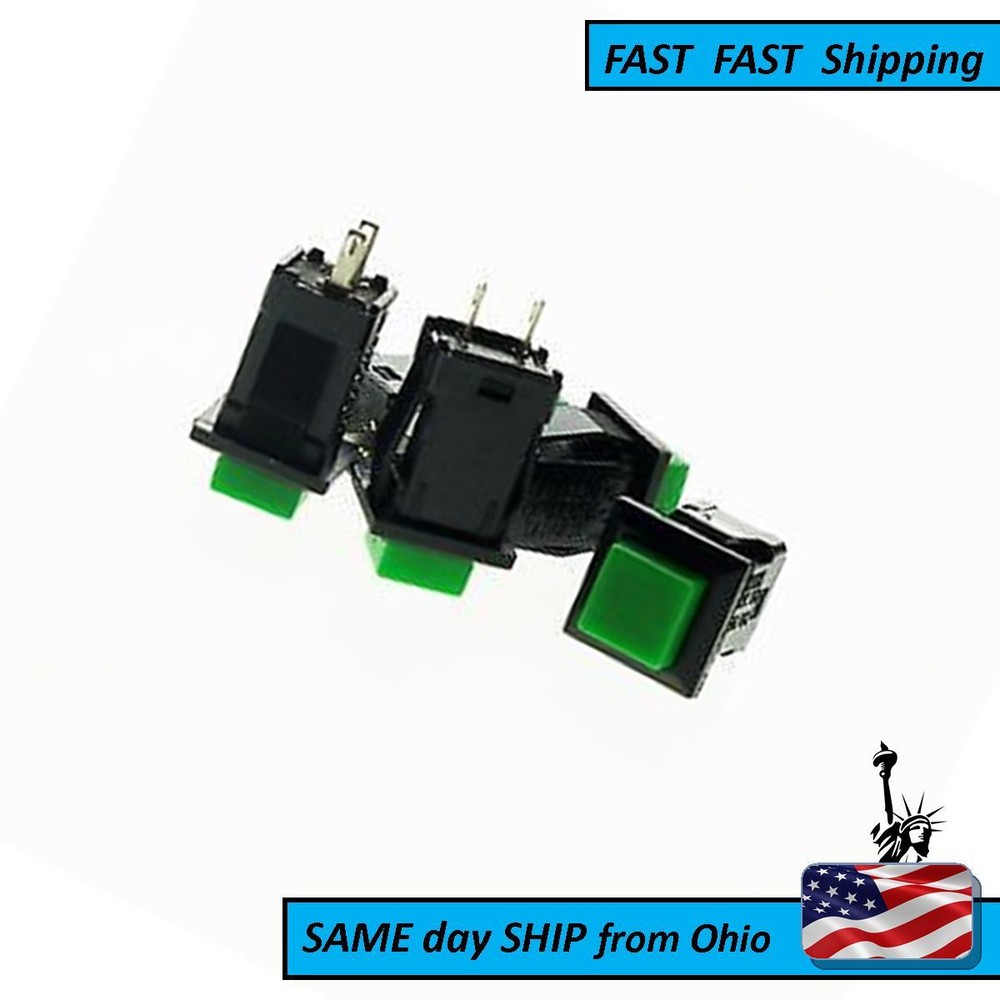 N.C. push button momentary switch square - AC DC