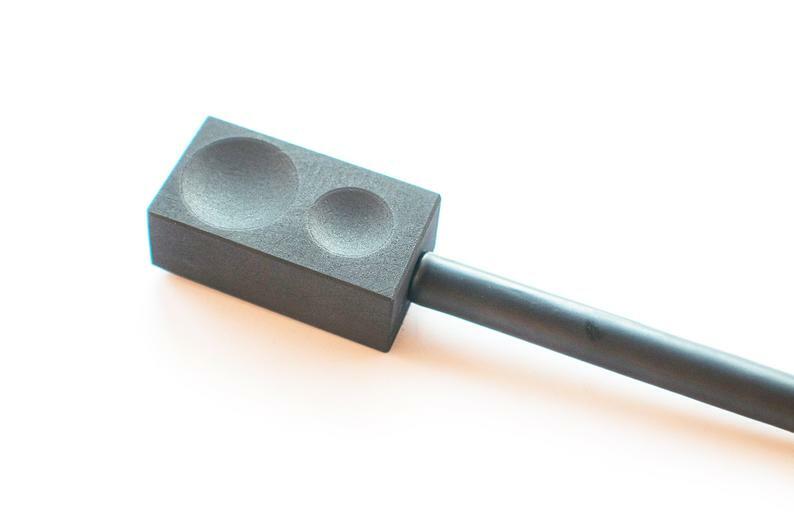 Graphite Cabochon or Lentil Bead Shaper - Lampwork Tool for Glass Beads Making