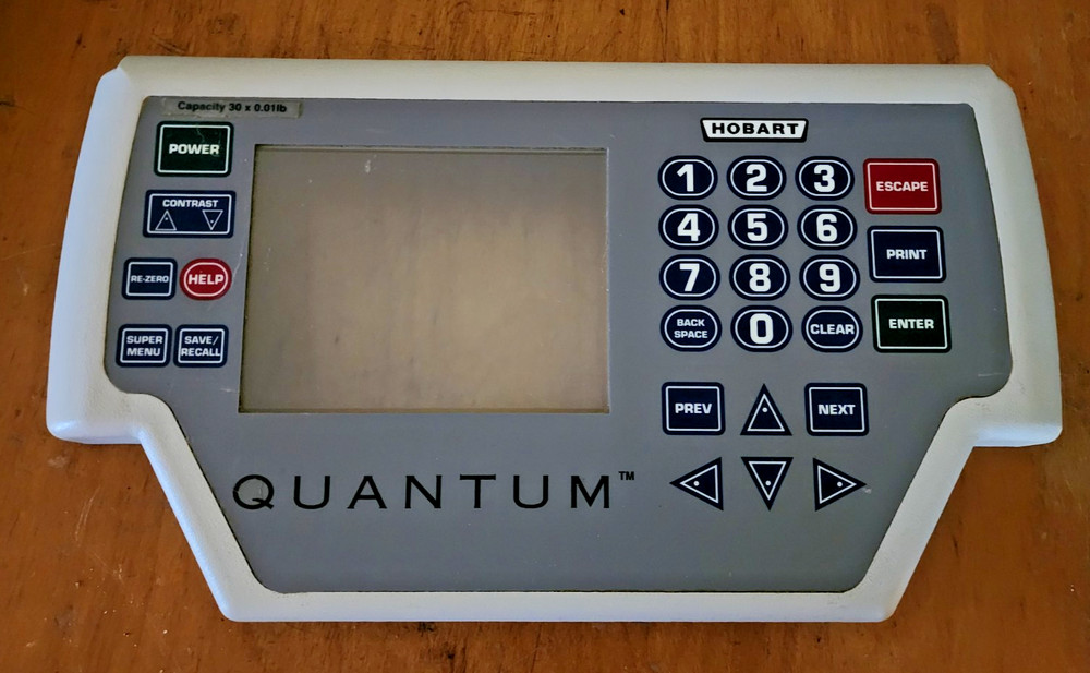 HOBART QUANTUM MAX TOUCH SCREEN KEYBOARD AND CONSOLE BOARD