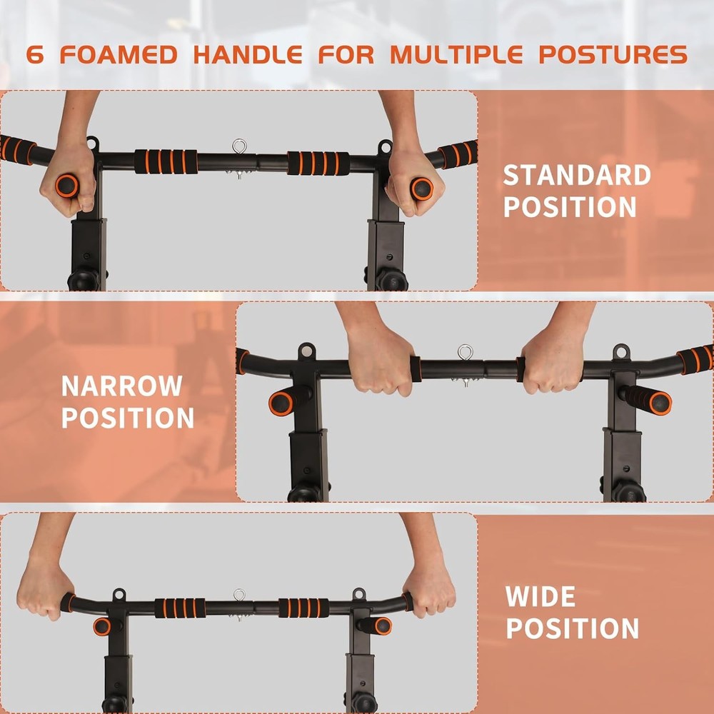 Pull Up Bar Wall Mounted: Wall Adjustable Joist Mount Pull Up Bar & Chin Up Bar