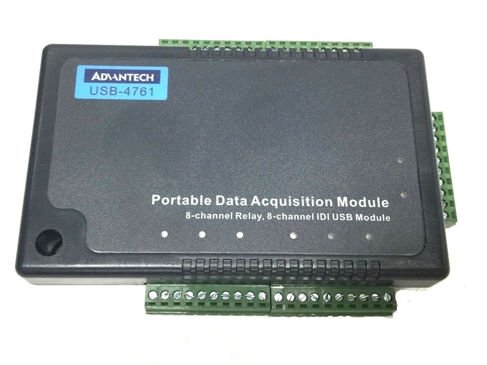 Advantech USB-4761 Data Acquisition Module Portable DAQ 8-Channel Relay, Digital