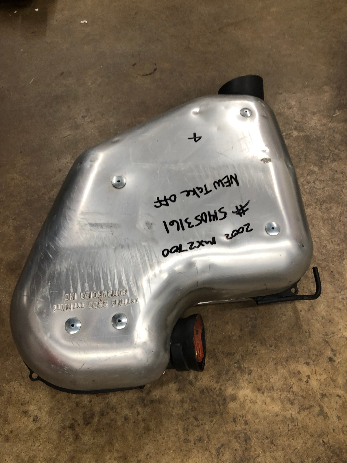 2001-2002 Ski-Doo MXZ 700 OEM formula Exhaust Silencer Muffler Pipe