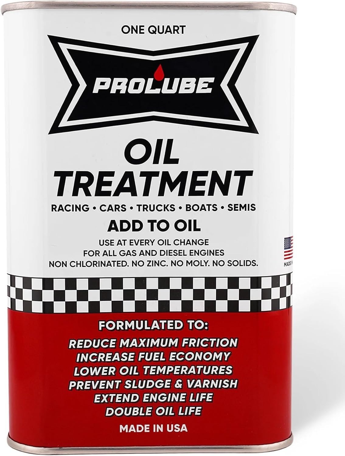 Prolube Engin Oil Treatment 1QT - Engine Oil Additive for Gas & Diesel Engines