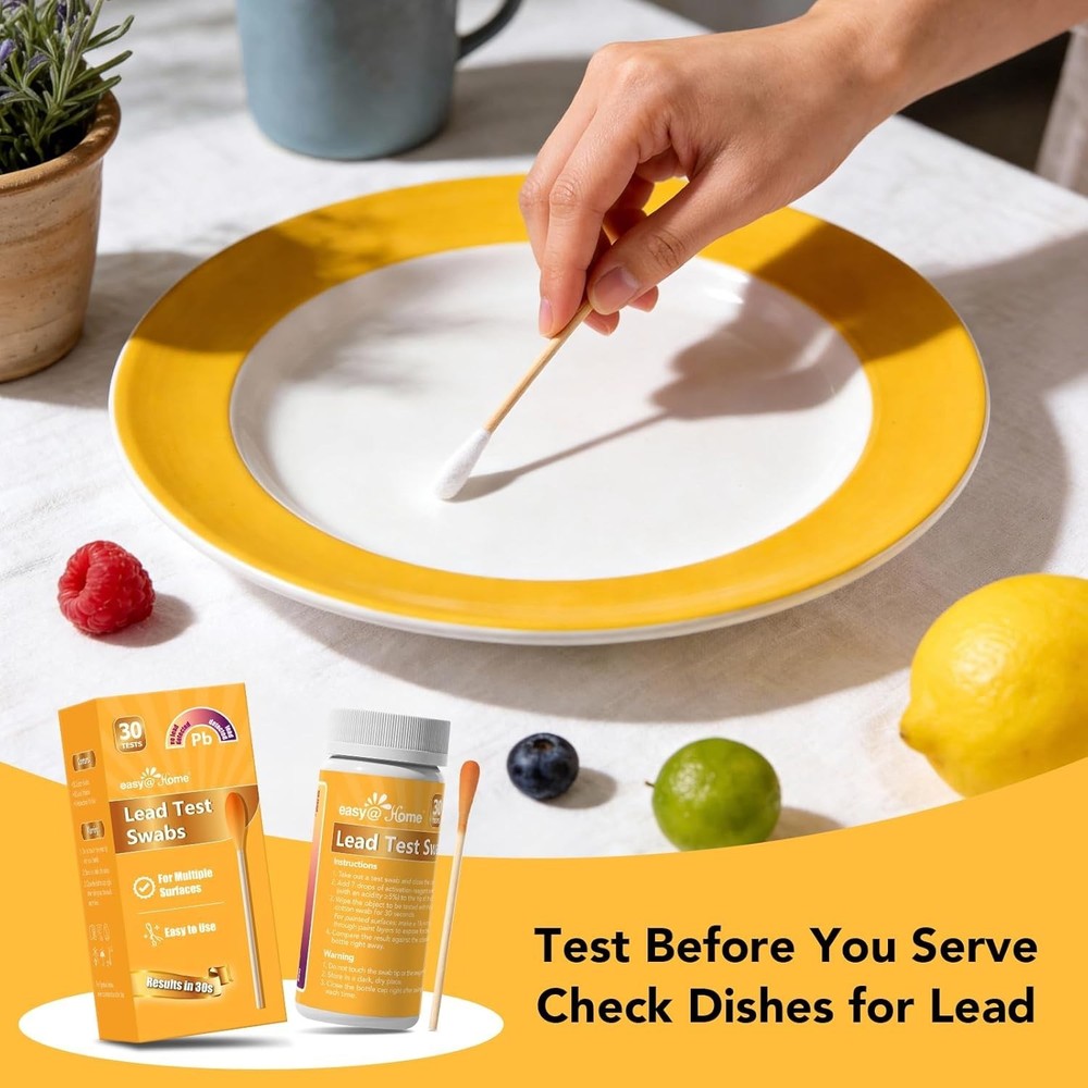 Lead Kit – 30 Rapid Lead Testing Swabs with 30-Second Colour-Change Results ...