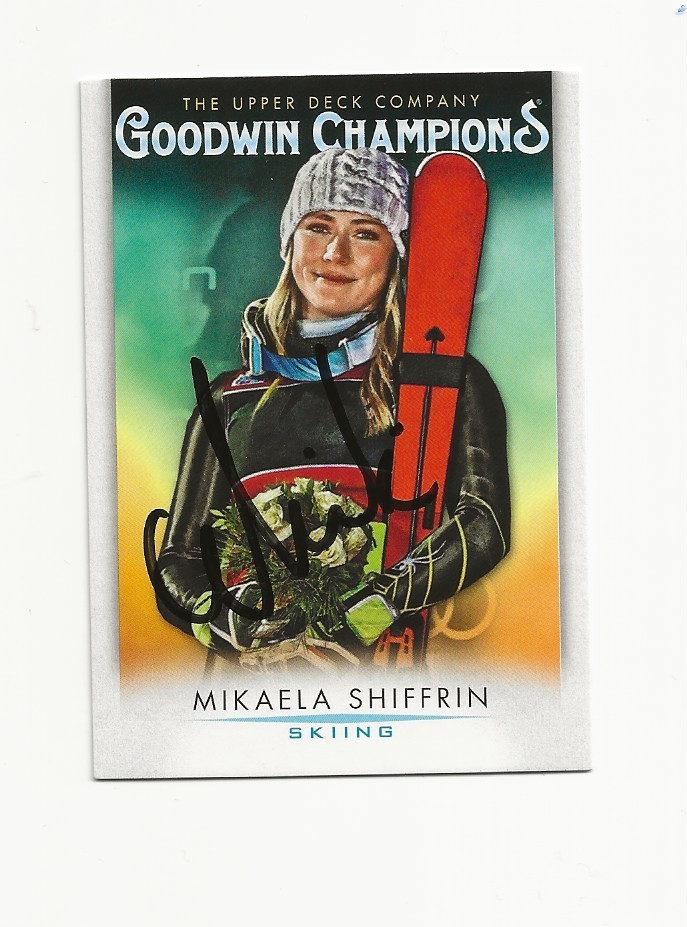 MIKAELA    SHIFFRIN    SKIING        AUTOGRAPHED    CARD