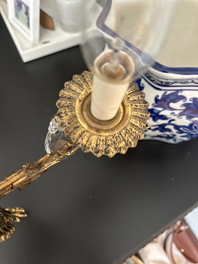 Antique Baroque Sconces Circa 1940's Pair